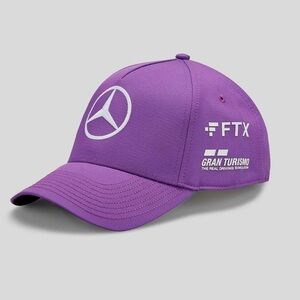 Mercedes AMG Petronas F1 Lewis Hamilton purple cap hat